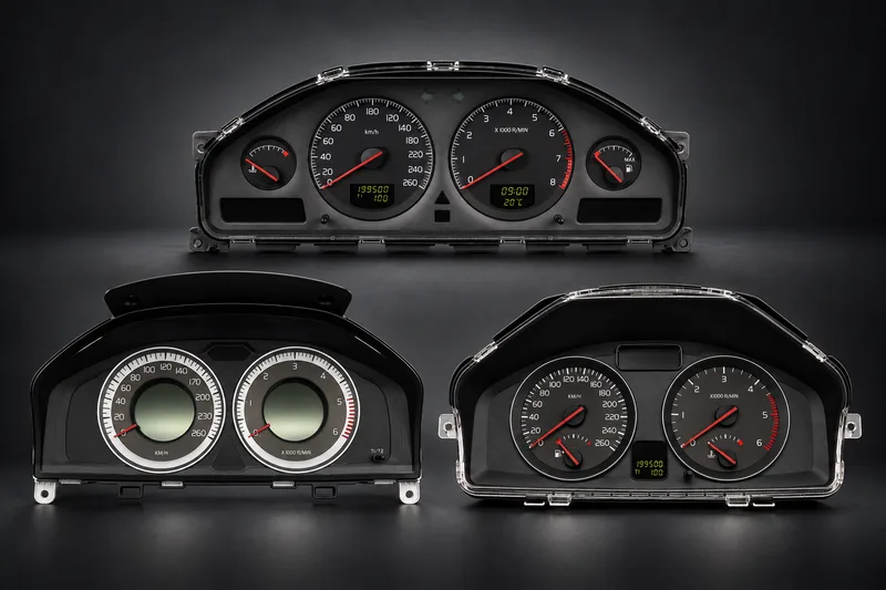 Volvo kombiinstrument samlingsbild